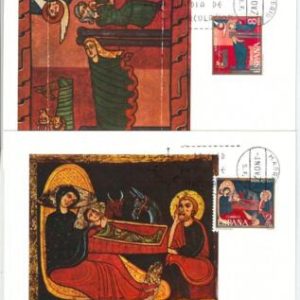 63720 - SPAIN - POSTAL HISTORY: Set of 2 MAXIMUM CARD 1971 -  RELIGION