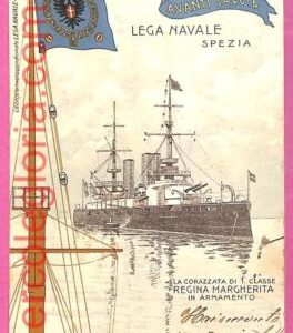 af8145 - Italy -VINTAGE POSTCARD Ansichtskarten - 1901 - Ship Regina Margherita