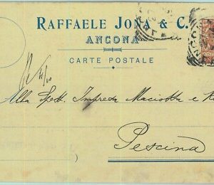 97247  - CARTOLINA d'Epoca -  ANCONA  Citta'  - Pubblicitaria 1904