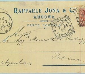 97251  - CARTOLINA d'Epoca -  ANCONA  Citta'  - Pubblicitaria 1904