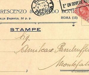 ab0733 - VINTAGE POSTCARD - ROME City: Advertising