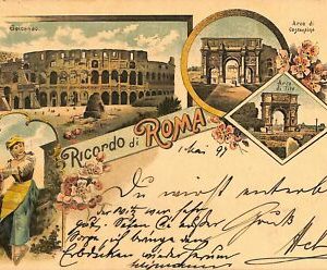 ab0830 - VINTAGE POSTCARD - ROME City: Colosseum