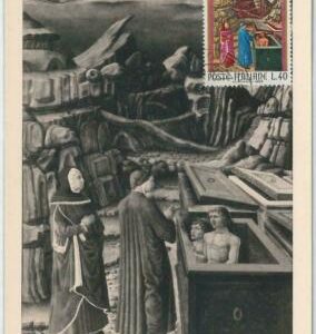 48419 - ITALY - MAXIMUM CARD - LITTERATURE: Dante Alighieri 1966 40 lire
