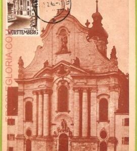 ad3228 - GERMANY Wurttemberg- Postal History - MAXIMUM CARD -  1948 Architecture