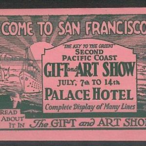 55211 -  VINTAGE  POSTER STAMP Label - USA: San Francisco GIFT & ART SHOW 1930'S