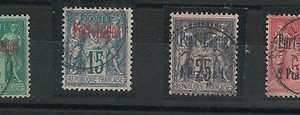 55040 - FRENCH COLONIES:  PORT LAGOS - STAMPS:  YVERT 1 + 3/5 Used - VERY FINE!!