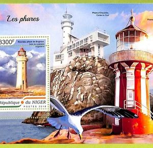 B0714 - NIGER - ERROR MISPERF  Stamp Sheet - 2018 - Architecture, Lighthouses