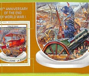B0812 - Sierra Leone - ERROR MISPERF Stamp Sheet - 2018 - WW1