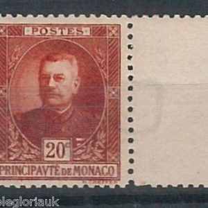 50798  - MONACO -  DALLAY # 68b PAPIER FILIGRANE'  Watermarked paper MNH