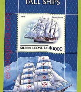B0824 - Sierra Leone -  Stamp Sheet - 2018 - Sailing ships