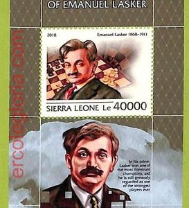 B0831 - Sierra Leone - Stamp Sheet - 2018 - CHESS, Emanuel Lasker