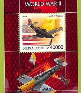 B0822 - Sierra Leone - Stamp Sheet - 2018 - Planes of  WW2