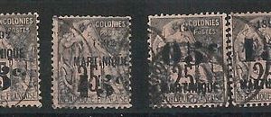 55035 - FRENCH COLONIES:  MARTINIQUE - STAMPS: YVERT 27 / 30 - Used