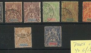55011 -   FRENCH COLONIES:  DAHOMEY - STAMPS:  YVERT 6/17  Used - VERY FINE!!