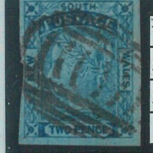 88398 - AUSTRALIA: New South Wales - STAMP: 2 pence BLUE - USED