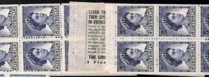 94739a - AUSTRALIA  - STAMP - 314d  set of 2 BOOKLET panes with INTERLEAF  MNH