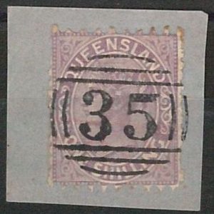 48717 AUSTRALIA  QUEENSLAND: SG 144 USED on PAPER number postmark 35 LOGAN RIVER