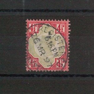 46615 - GREAT BRITAIN -  STAMPS: SG 206  USED - Registered Southampton 1897