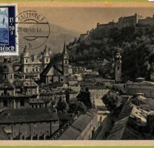 ad3304 - AUSTRIA - Postal History - MAXIMUM CARD - 1949 - SALZBURG  ARCHITECTURE