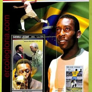 B0846 - Sierra Leone -  ERROR MISPERF Stamp Sheet - 2023 - Football PELE, Sport