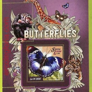 B0912 - Sierra Leone - ERROR MISPERF Stamp Sheet - 2015 - Insects BUTTERFLIES