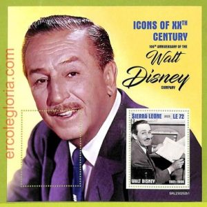 B0872 - Sierra Leone -  ERROR MISPERF Stamp Sheet - 2023 - Walt Disney