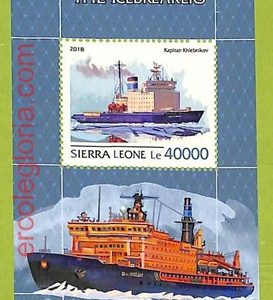 B0821 - Sierra Leone - Stamp Sheet - 2018 - The Icebreakers