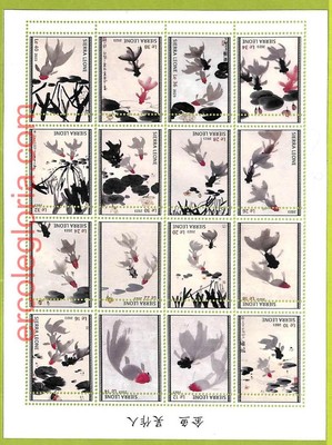 B0972 - Sierra Leone - ERROR MISPERF Stamp Sheet - 2023 - Fishes