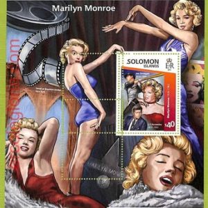 B0983 - SOLOMON ISLANDS - ERROR MISPERF Stamp Sheet - 2015 - Marilyn Monroe