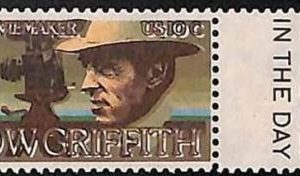 94810a - USA - STAMPS - Sc # 1555  CINEMA Griffith -  SHIFTED PRINT - MNH