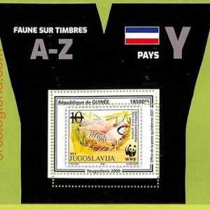 B0798 - GUINEE - ERROR MISPERF  Stamp Sheet - 2021 - FAUNA, Birds WWF