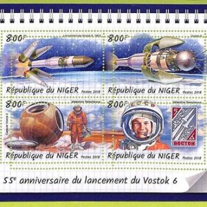 B0711 - NIGER - ERROR MISPERF  Stamp Sheet - 2018 - SPACE