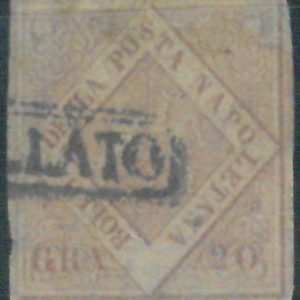 87653 - ITALY Antique States: NAPLES Napoli  -  STAMP - Sassone 12 - Finely USED