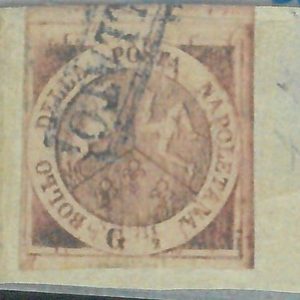 87650 - ITALY Antique States: NAPLES Napoli  - STAMP - Sassone 2b - Finely USED