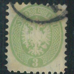 87643a -  ITALIAN STATES: Lombardo Veneto - STAMPS: Sassone  #  37 - Finely USED