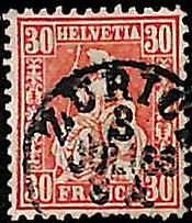 95019bB - SWITZERLAND  -  STAMP -    Yvert #  38 - Very Fine  USED
