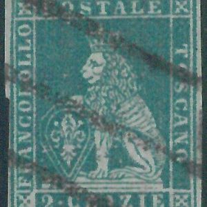 87774 - ITALY Antique States: TUSCANY - STAMP - Sassone 5e -  Fine USED