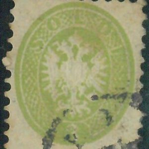 87643b -  ITALIAN STATES: Lombardo Veneto - STAMPS: Sassone  #  37 - Fine USED