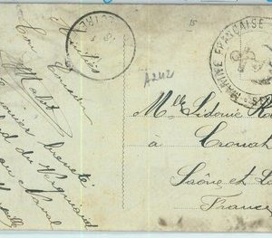BK0263 - POSTAL HISTORY - Feldpost POSTCARD sent by FRENCH NAVY from MALTA  1916