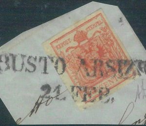 87648 - ITALY Antique States: LOMBARDO VENETO -  STAMP - Sassone 4 Fine  USED