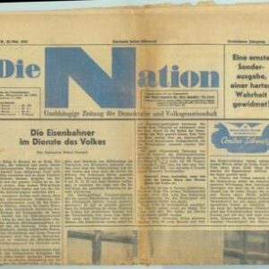 85006 - GERMANY - VINTAGE  NEWSPAPER: Die Nation  - 23.05.1945