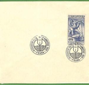 45885 - Chehoslovakia - POSTAL HISTORY - Special postmark  ROWING Canoes - 1958
