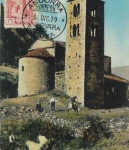 P0711 - Spanish ANDORRA - Postal History - MAXIMUM CARD 1929 - Architecture RARE