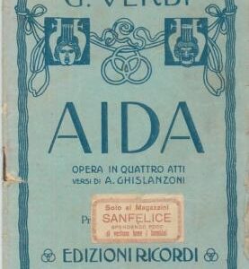 75694 - ITALY -  Vintage OPERA BOOKLET : AIDA Verdi - early 1900's