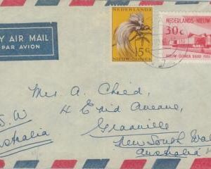 75696 - DUTCH New Guinea  - POSTAL HISTORY - Airmail cover to AUSTRALIA 1961