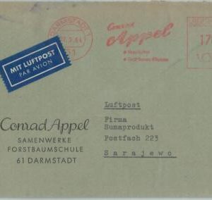 75706 - GERMANY   - Postal History - Advertising Postmark 1964 Bird Feed ZOOLOGY