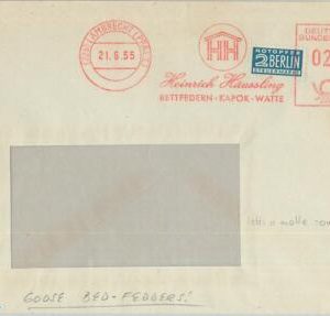 75708 - GERMANY   - Postal History - Advertising Postmark 1955 Bird Feed ZOOLOGY