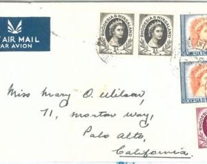 69123 - RHODESIA NYASALAND - POSTAL HISTORY -  COVER to the USA - ROYALTY