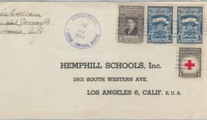 79033 -  HONDURAS  -  POSTAL HISTORY -  COVER from LA LIBERTAD 1954 - Red Cross