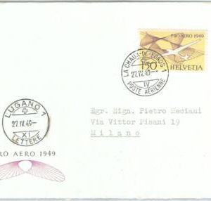 70140 - SWIZZERLAND -  POSTAL HISTORY -  FDC COVER 1949  Pro Aero AIR MAIL